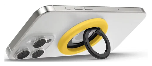 Spigen Nano Pop Magnetische MagSafe Ring Houder Standaard Geel afbeelding 12