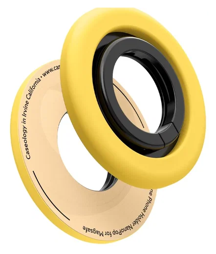 Spigen Nano Pop Magnetische MagSafe Ring Houder Standaard Geel afbeelding 9
