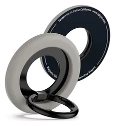 Spigen Nano Pop Magnetische MagSafe Ring Houder Standaard Grijs afbeelding