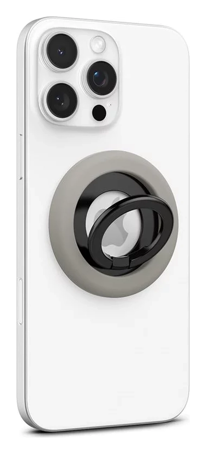 Spigen Nano Pop Magnetische MagSafe Ring Houder Standaard Grijs afbeelding 9