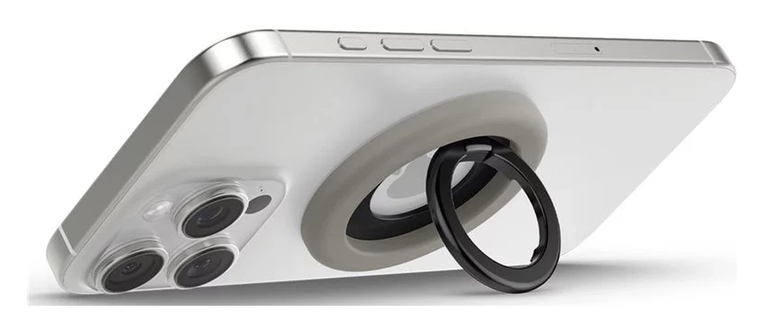 Spigen Nano Pop Magnetische MagSafe Ring Houder Standaard Grijs afbeelding 10