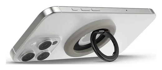 Spigen Nano Pop Magnetische MagSafe Ring Houder Standaard Grijs afbeelding 10