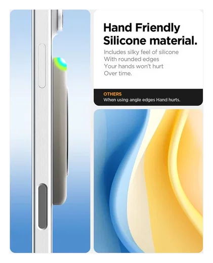 Spigen Nano Pop Magnetische MagSafe Ring Houder Standaard Grijs afbeelding 2
