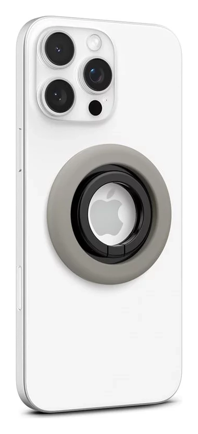 Spigen Nano Pop Magnetische MagSafe Ring Houder Standaard Grijs afbeelding 8