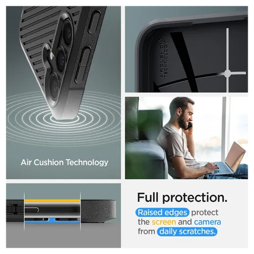 Spigen Core Armor Samsung Galaxy S24 Hoesje Back Cover Zwart afbeelding 4