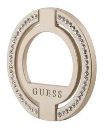 Guess Magnetic Ring Stand Houder - MagSafe Standaard Rhinestones Goud afbeelding