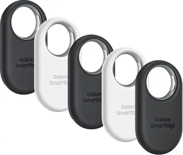 Origineel Samsung Galaxy SmartTag 2 Bluetooth Tracker 4+1 Pack Zwart/Wit