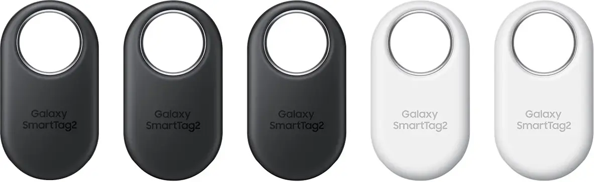 Origineel Samsung Galaxy SmartTag 2 Bluetooth Tracker 4+1 Pack Zwart/Wit afbeelding 2