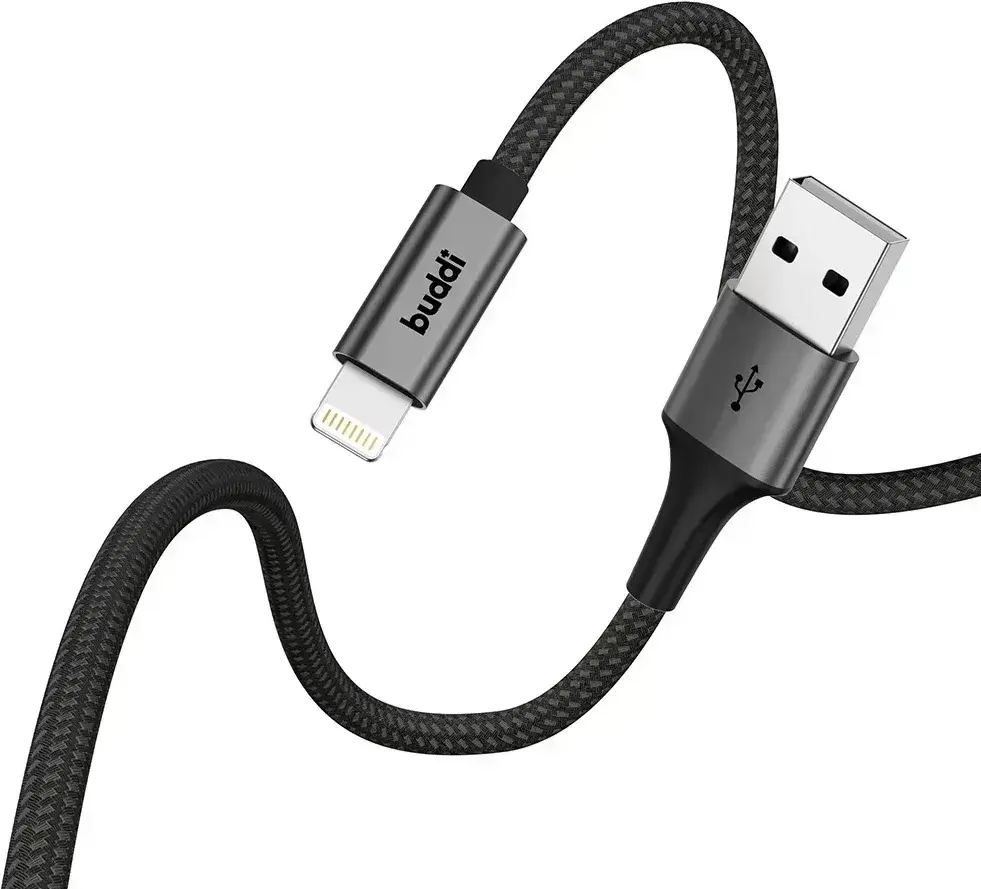 Set van 8 stuks 30cm Buddi Flex USB-A naar Lightning kabel afbeelding 12