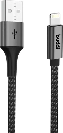 Set van 8 stuks 30cm Buddi Flex USB-A naar Lightning kabel afbeelding 2