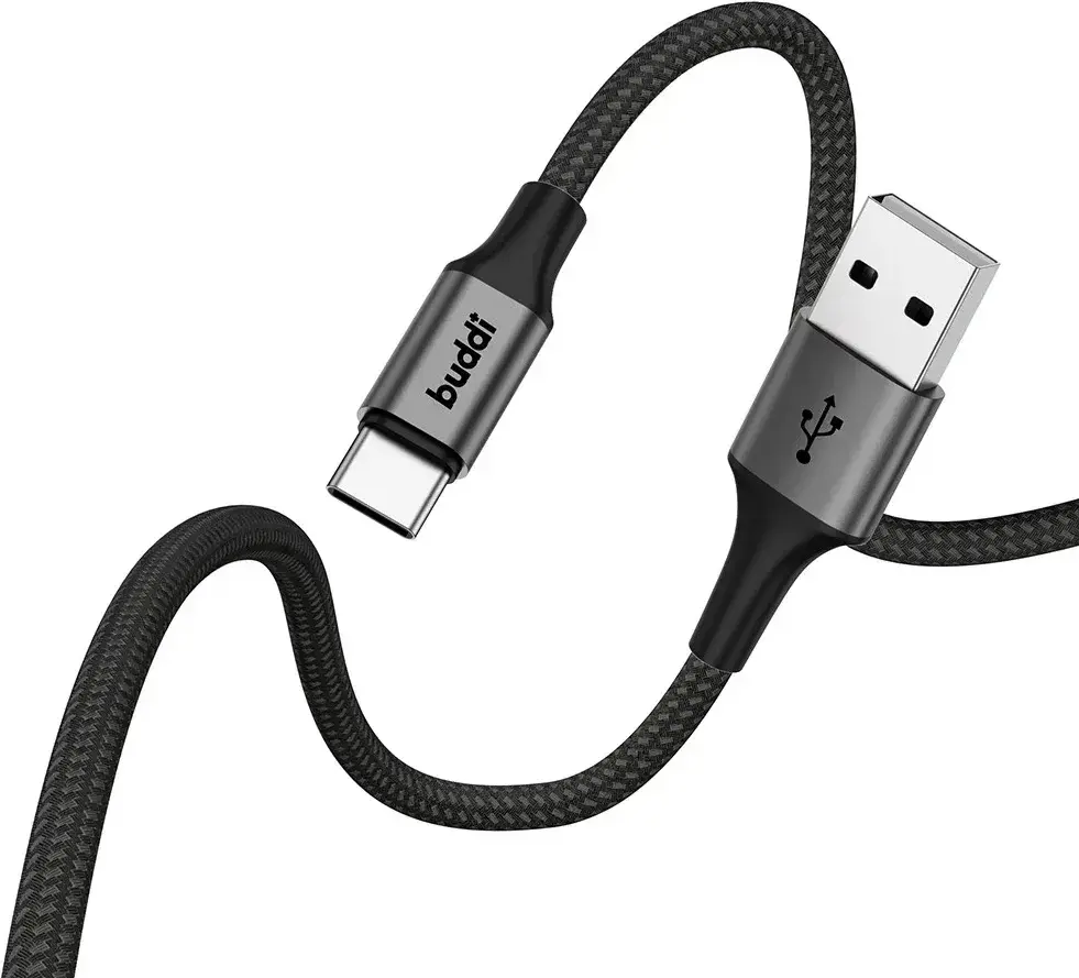 Set van 8 stuks 30cm Buddi Flex USB-A naar USB-C kabel afbeelding 13