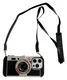iPhone 15 Pro Hoesje Vintage Retro Camera Back Cover met Koord Zwart afbeelding 11