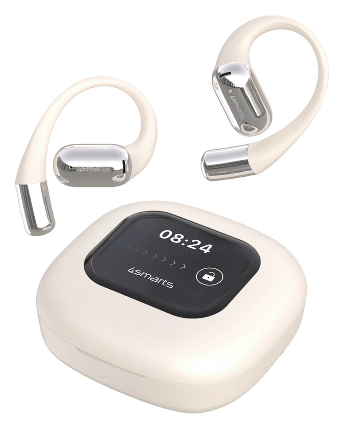 4smarts SkyBuds AI Screen Open-Ear Wireless Headset Bluetooth Oordopjes Beige afbeelding 10