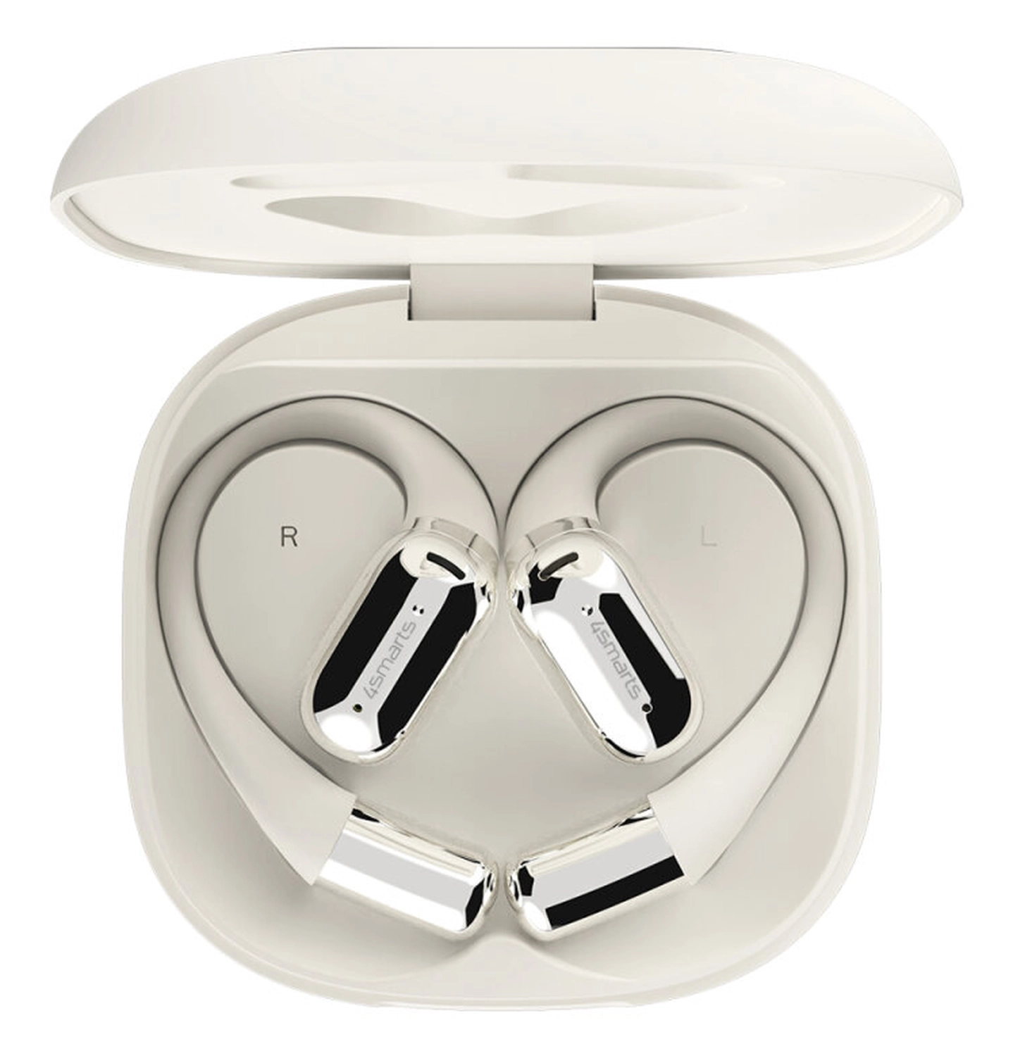 4smarts SkyBuds AI Screen Open-Ear Wireless Headset Bluetooth Oordopjes Beige afbeelding 13