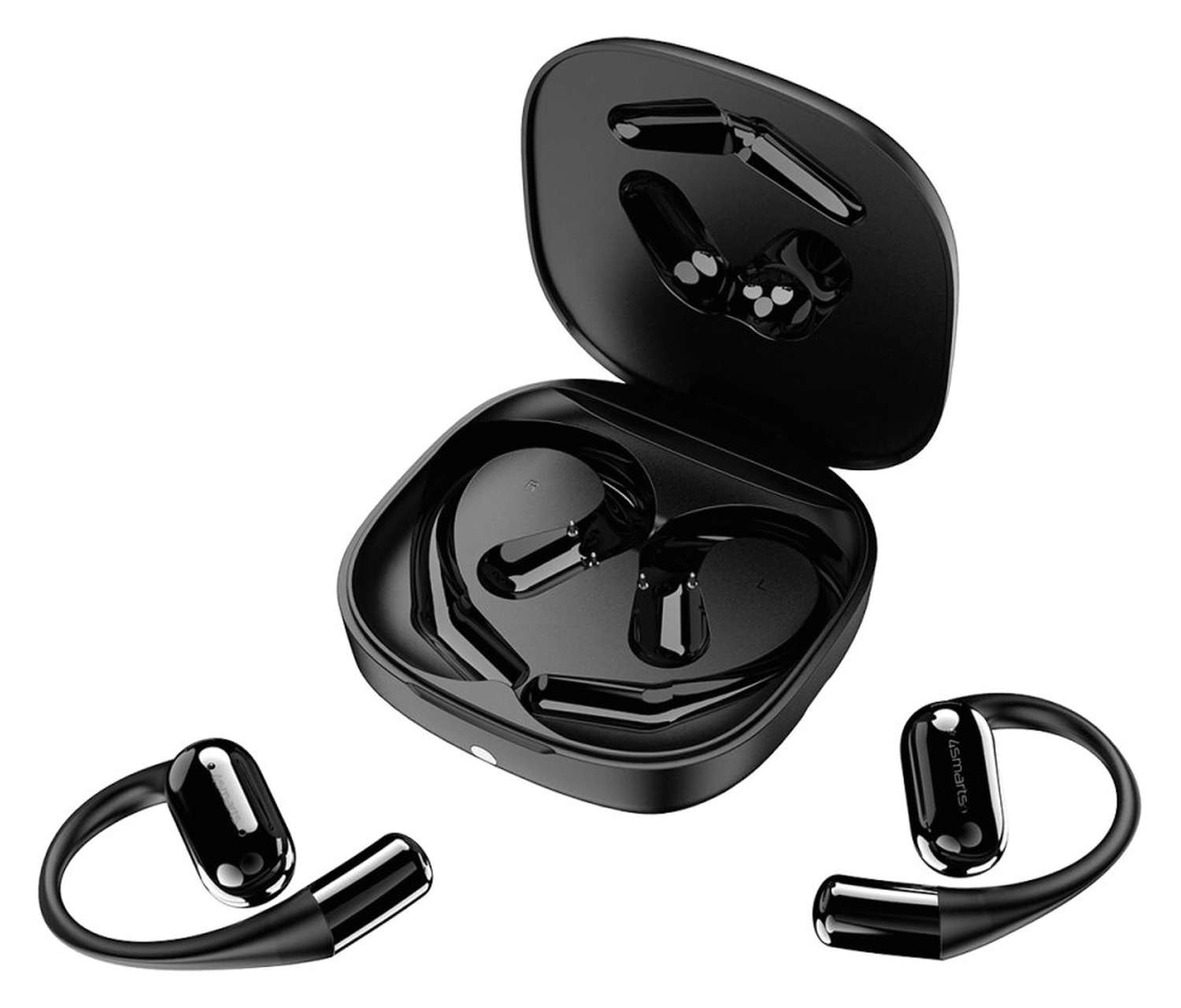 4smarts SkyBuds AI Screen Open-Ear Wireless Headset Bluetooth Oordopjes Zwart afbeelding 11