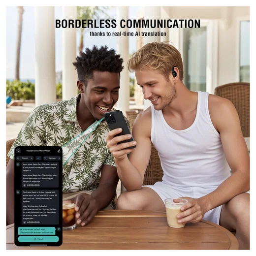 4smarts SkyBuds AI Screen Open-Ear Wireless Headset Bluetooth Oordopjes Zwart afbeelding 9