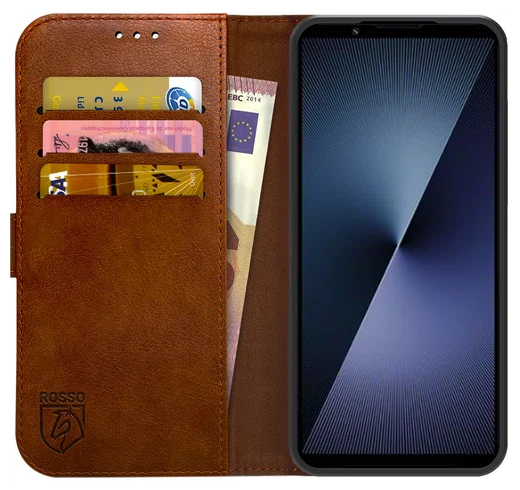 Rosso Element Sony Xperia 1 VII Hoesje Book Case Wallet Bruin afbeelding 1