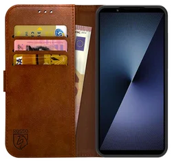 Rosso Element Sony Xperia 1 VII Hoesje Book Case Wallet Bruin afbeelding