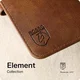 Rosso Element Apple iPhone 17 Hoesje Book Case Wallet Zwart afbeelding 18