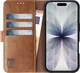 Rosso Element Apple iPhone 17 Hoesje Book Case Wallet Bruin afbeelding 11