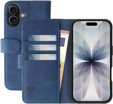 Rosso Element Apple iPhone 17 Hoesje Book Case Wallet Blauw
