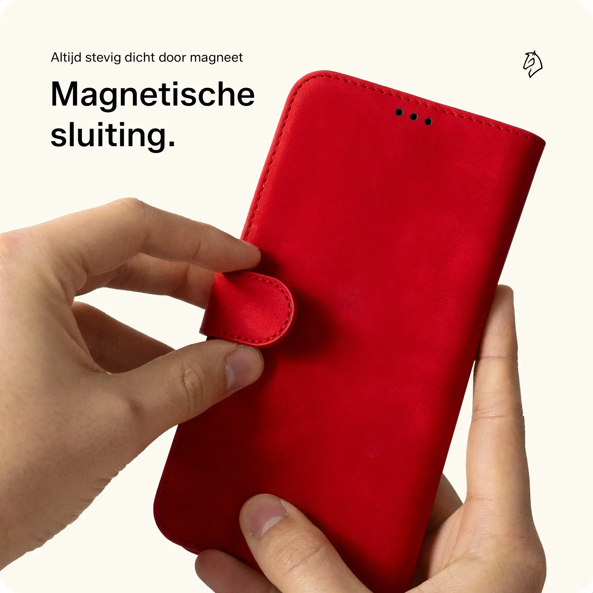 Rosso Element Apple iPhone 17 Hoesje Book Case Wallet Rood afbeelding 7