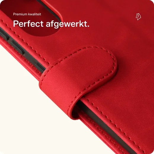 Rosso Element Apple iPhone 17 Hoesje Book Case Wallet Rood afbeelding 9