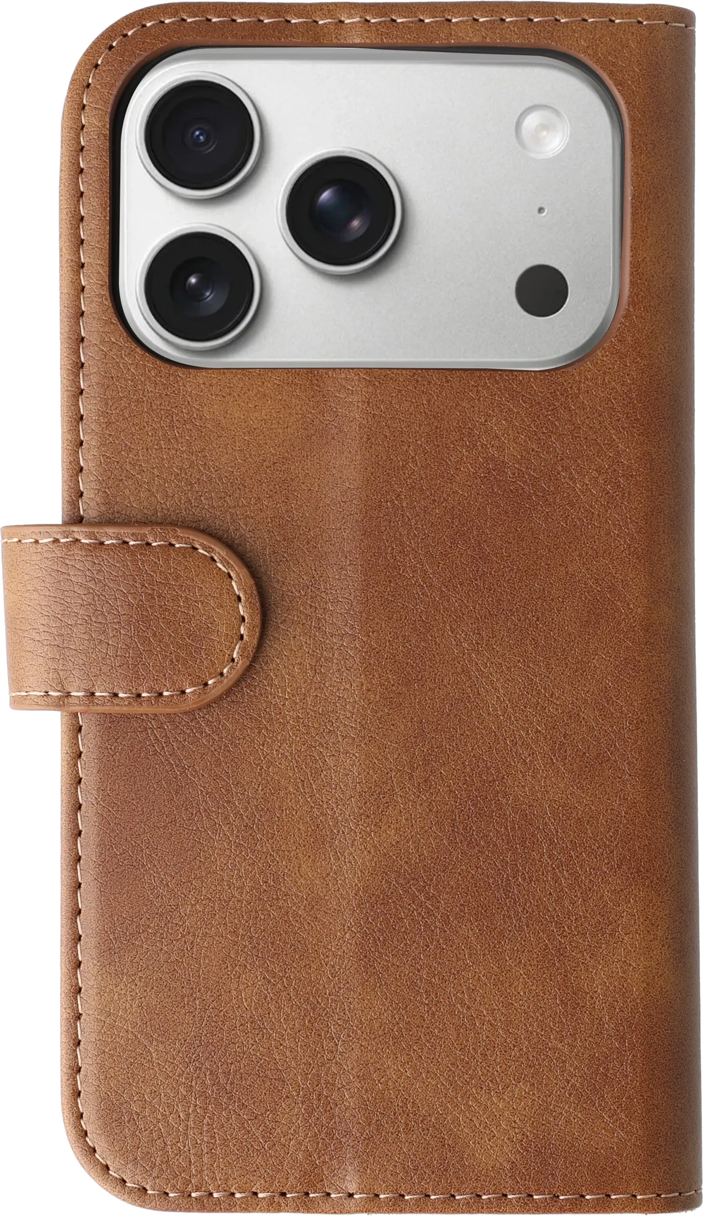Rosso Element Apple iPhone 17 Pro Hoesje Book Case Wallet Bruin afbeelding 2