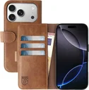 Rosso Element Apple iPhone 17 Pro Hoesje Book Case Wallet Bruin