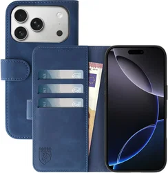 Rosso Element Apple iPhone 17 Pro Hoesje Book Case Wallet Blauw afbeelding