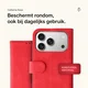 Rosso Element Apple iPhone 17 Pro Hoesje Book Case Wallet Rood afbeelding 4