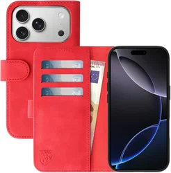 Rosso Element Apple iPhone 17 Pro Hoesje Book Case Wallet Rood afbeelding