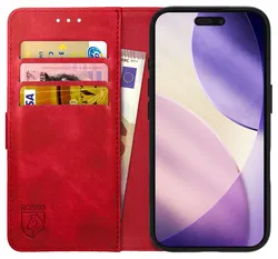 Rosso Element Apple iPhone 17 Pro Max Hoesje Book Case Wallet Rood afbeelding