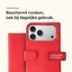 Rosso Element Apple iPhone 17 Pro Max Hoesje Book Case Wallet Rood afbeelding 4