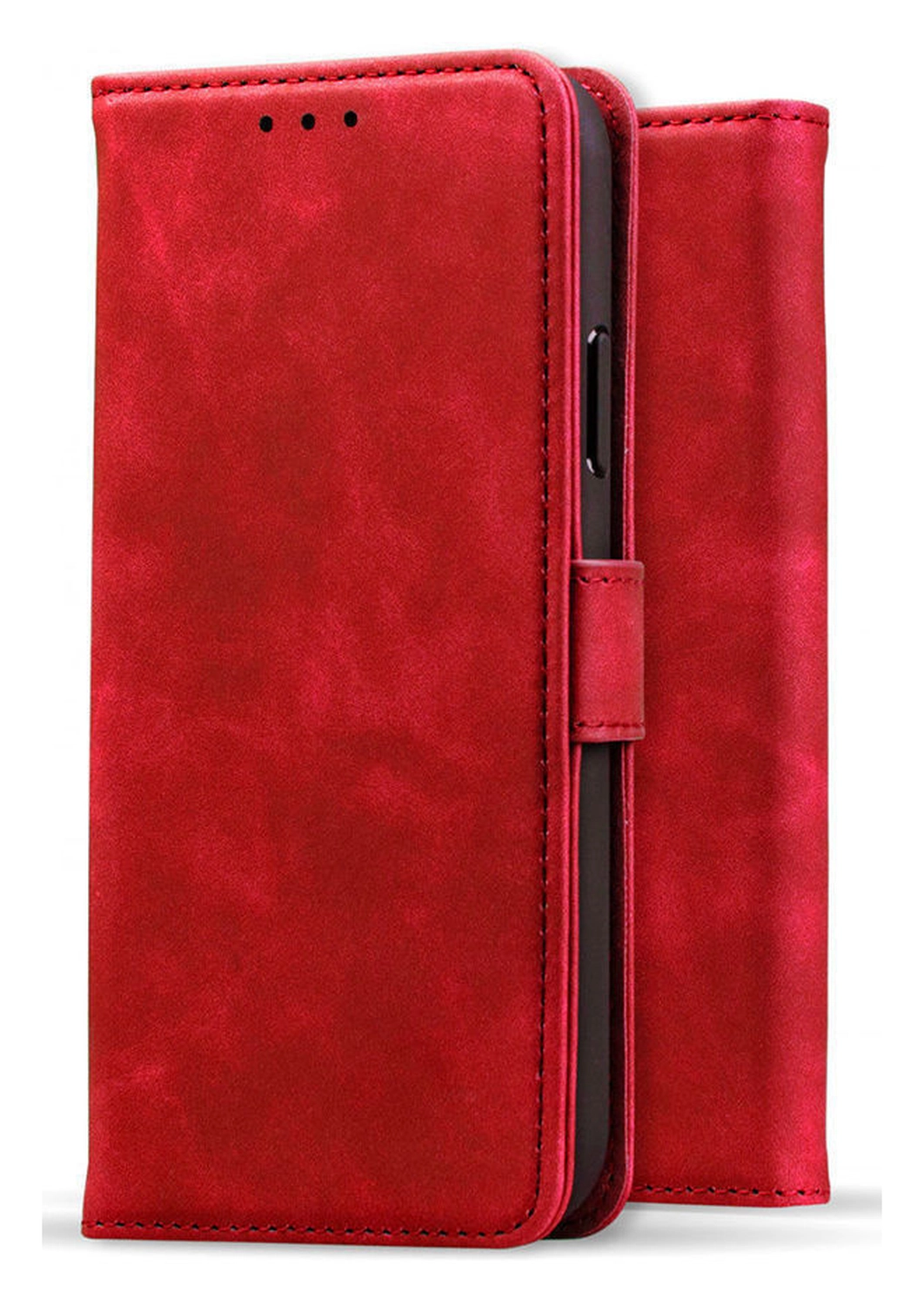 Rosso Element Apple iPhone Air Hoesje Book Case Wallet Rood afbeelding 8