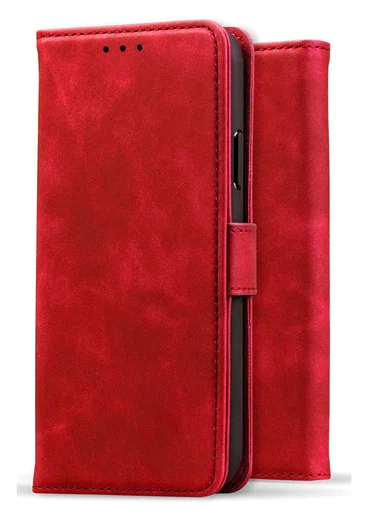 Rosso Element Apple iPhone Air Hoesje Book Case Wallet Rood afbeelding 8