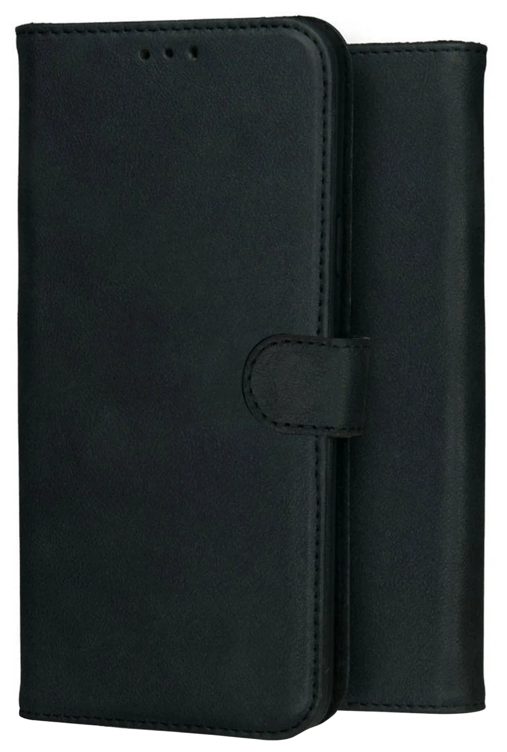 Rosso Deluxe Apple iPhone 17 Hoesje Echt Leer Book Case Zwart afbeelding 13