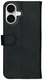Rosso Deluxe Apple iPhone 17 Hoesje Echt Leer Book Case Zwart afbeelding 11
