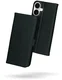 Rosso Deluxe Apple iPhone 17 Hoesje Echt Leer Book Case Zwart afbeelding 2