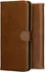 Rosso Deluxe Apple iPhone 17 Hoesje Echt Leer Book Case Bruin afbeelding 13