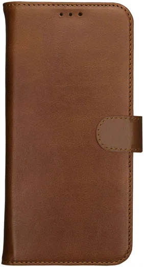 Rosso Deluxe Apple iPhone 17 Hoesje Echt Leer Book Case Bruin afbeelding 14