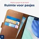 Rosso Deluxe Apple iPhone 17 Hoesje Echt Leer Book Case Bruin afbeelding 8