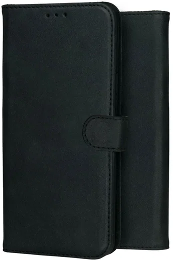 Rosso Deluxe Apple iPhone 17 Pro Hoesje Echt Leer Book Case Zwart afbeelding 14