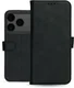 Rosso Deluxe Apple iPhone 17 Pro Hoesje Echt Leer Book Case Zwart afbeelding 11