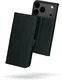 Rosso Deluxe Apple iPhone 17 Pro Hoesje Echt Leer Book Case Zwart afbeelding 2
