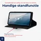 Rosso Deluxe Apple iPhone 17 Pro Hoesje Echt Leer Book Case Zwart afbeelding 9