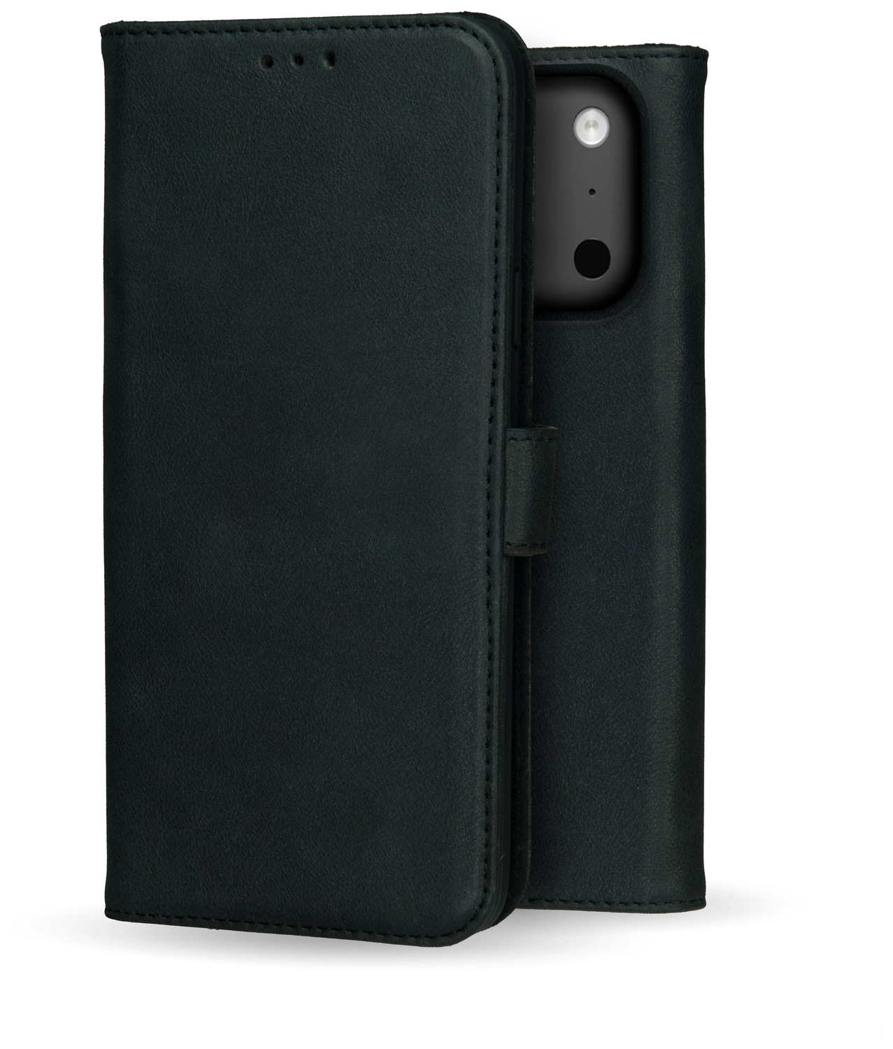 Rosso Deluxe Apple iPhone 17 Pro Max Hoesje Echt Leer Book Case Zwart afbeelding 11