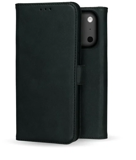 Rosso Deluxe Apple iPhone 17 Pro Max Hoesje Echt Leer Book Case Zwart afbeelding 11