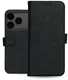 Rosso Deluxe Apple iPhone 17 Pro Max Hoesje Echt Leer Book Case Zwart afbeelding 13