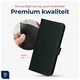 Rosso Deluxe Apple iPhone 17 Pro Max Hoesje Echt Leer Book Case Zwart afbeelding 5